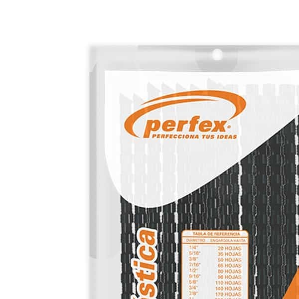 ARILLO PLAST. 12 NEGRO PERFEXGBC PAQUETE C25 PZAS